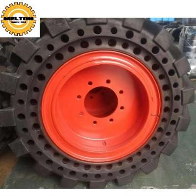 solid skid steer tire 10-16.5 with rim